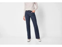 Damen Jeans, Straight Fit, hohe Leibhöhe
