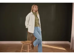 Damen Jeans, Straight Fit, hohe Leibhöhe
