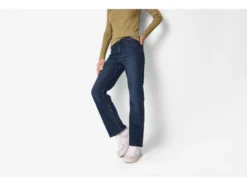 Damen Jeans, Straight Fit, hohe Leibhöhe