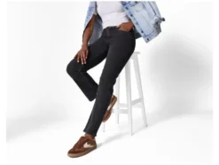 Damen Jeans, Straight Fit, hohe Leibhöhe