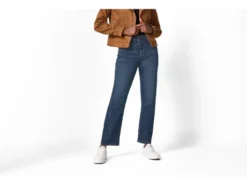 Damen Jeans, Straight Fit, hohe Leibhöhe