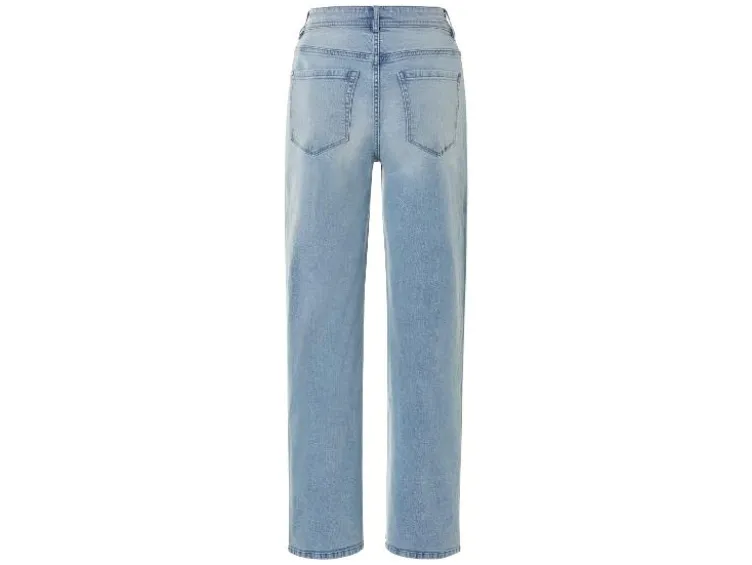 Damen Jeans, Straight Fit, hohe Leibhöhe