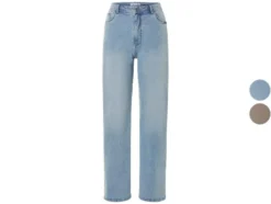Damen Jeans, Straight Fit, hohe Leibhöhe