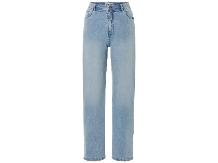 Damen Jeans, Straight Fit, hohe Leibhöhe