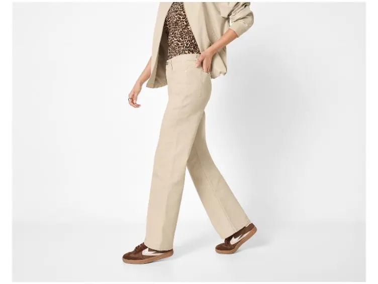 Damen Jeans, Wide Leg, hohe Leibhöhe