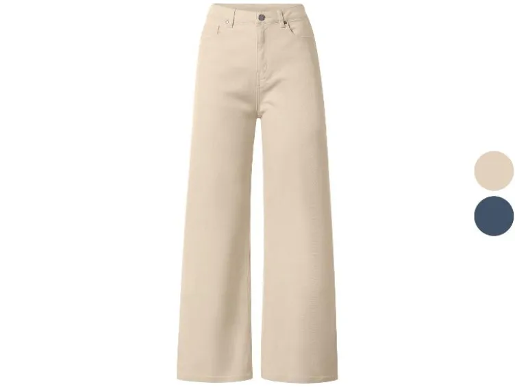 Damen Jeans, Wide Leg, hohe Leibhöhe