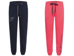 Damen Jogger mit Glitterdruck