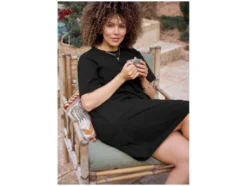 Damen Kleid, mit Baumwolle