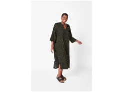 Damen Kleid, mit Crêpe-Struktur