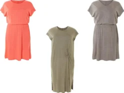 Damen Kleid mit Leinen