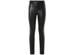 Damen Leder-Jeggings, Slim Fit, normale Leibhöhe