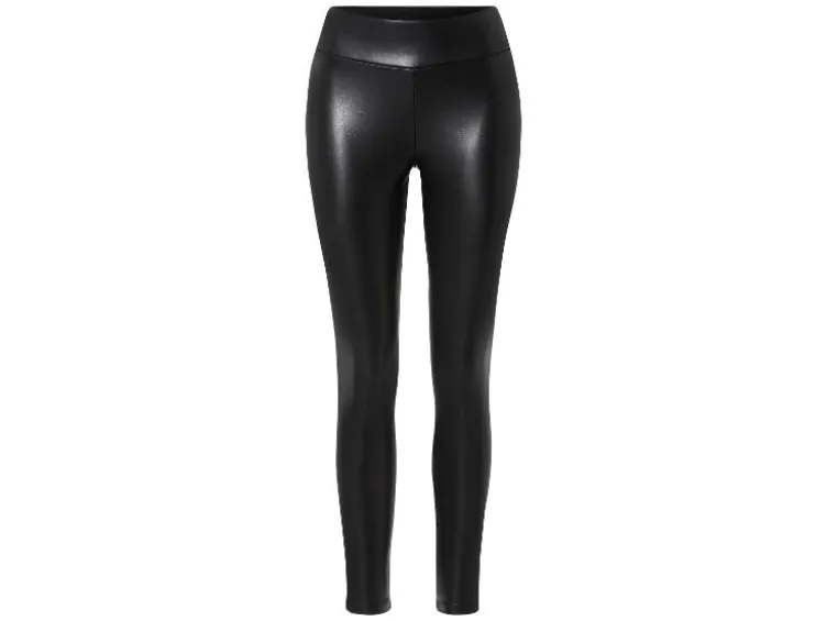 Damen Leggings, in Lederoptik