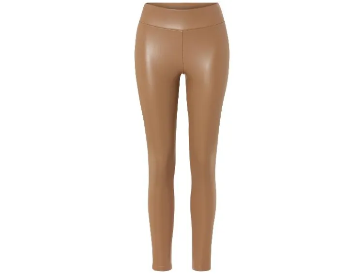 Damen Leggings, in Lederoptik