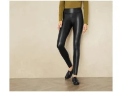 Damen Leggings, in Lederoptik