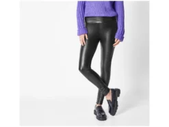 Damen Leggings / Schlaghose, in Lederoptik
