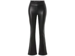 Damen Leggings / Schlaghose, in Lederoptik