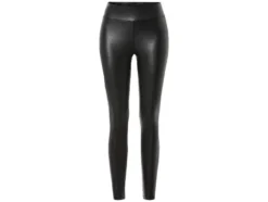 Damen Leggings / Schlaghose, in Lederoptik