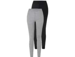 Damen Leggings, 2 Stück, mit Bio-Baumwolle