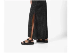 Damen Maxi-Kleid, mit recyceltem Material