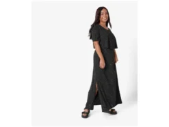 Damen Maxi-Kleid, mit recyceltem Material