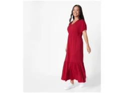 Damen Maxi-Kleid, mit recyceltem Material
