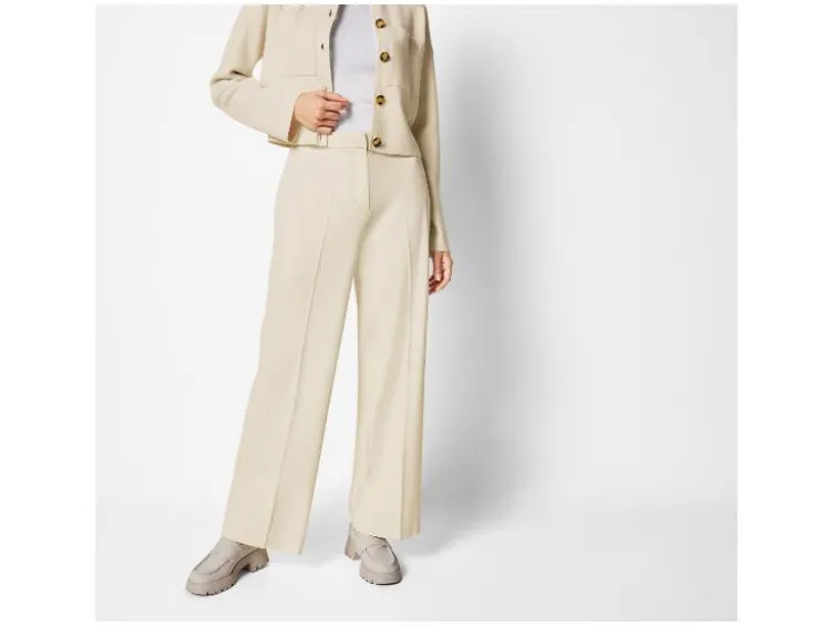 Damen Palazzo-Hose mit Bügelfalte