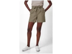 Damen Paperbag-Shorts mit Leinen