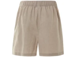 Damen Paperbag-Shorts mit Leinen