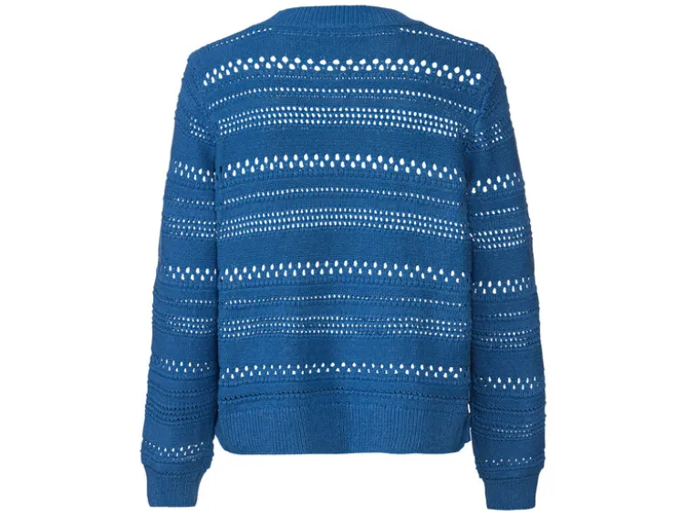 Damen Pullover mit Lochstrick