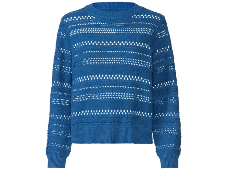 Damen Pullover mit Lochstrick