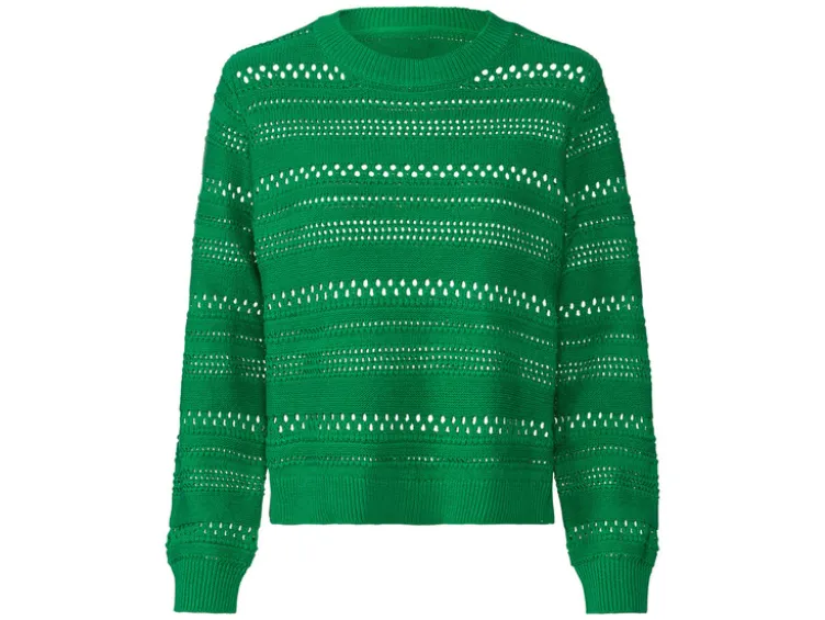 Damen Pullover mit Lochstrick