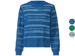 Damen Pullover mit Lochstrick