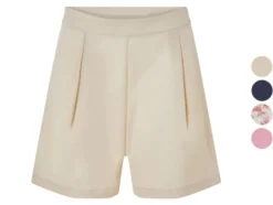 Damen Shorts in Leinenoptik