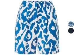 Damen Shorts, mit modischen Bundfalten