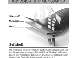 Damen Softshellmantel, winddicht und atmungsaktiv