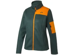 Damen Strick-Fleecejacke mit seitlichen Eingrifftaschen
