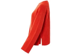 Damen Strickpullover, mit Seitenschlitzen