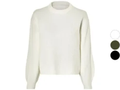 Damen Strickpullover, mit Wollanteil