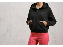 Damen Sweatjacke, modisch weit geschnitten
