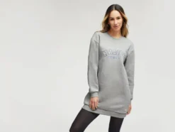 Damen Sweatkleid mit angerauter Innenseite