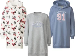 Damen Sweatkleid mit angerauter Innenseite