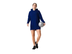 Damen Sweatkleid, mit Kapuze