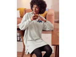 Damen Sweatkleid mit seitlichen Schlitzen