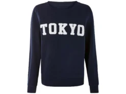 Damen Sweatpullover, mit Frottee-Print