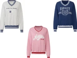Damen Sweatpullover, modisch überschnittene Schultern