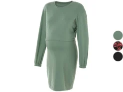 Damen Sweat-Umstandskleid mit passendem Oberteil