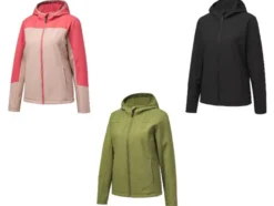 Damen Thermo-Softshelljacke, wasserabweisendes Obermaterial