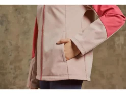 Damen Thermo-Softshelljacke, wasserabweisendes Obermaterial