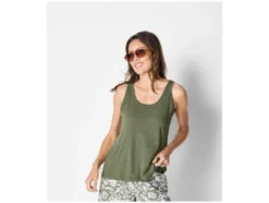 Damen Top mit Leinen