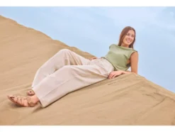 Damen Top mit Leinen